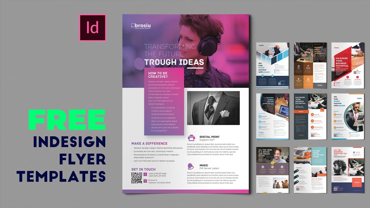 indesign templates free