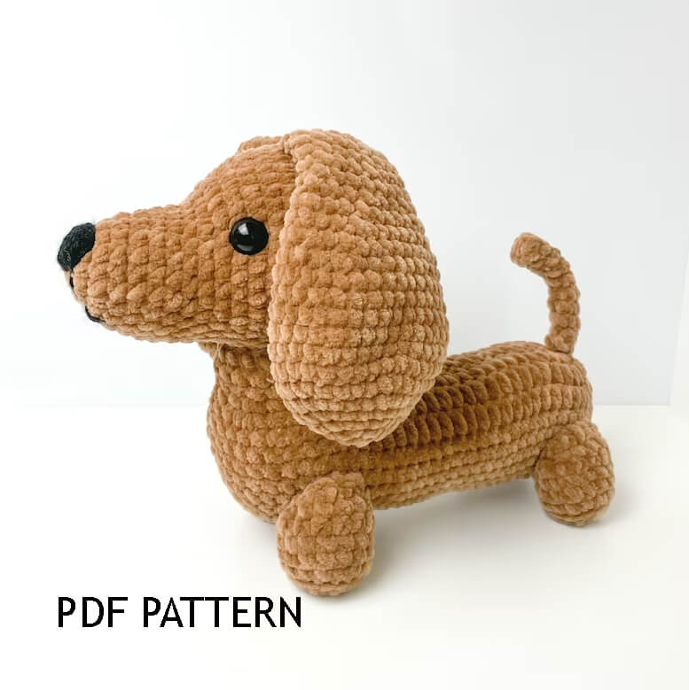 crochet dachshund dog pattern