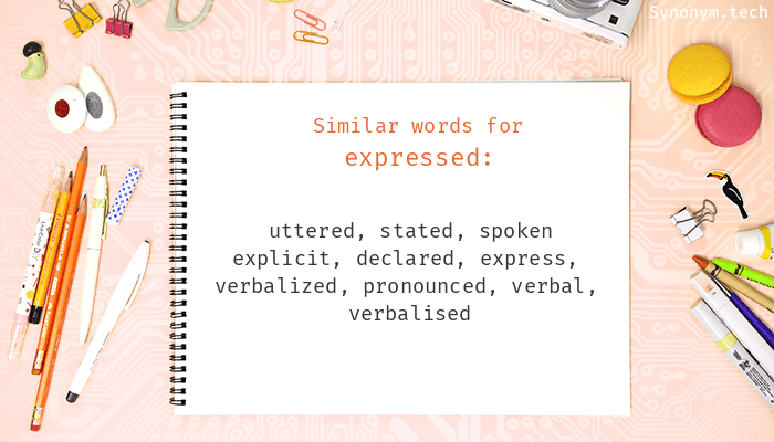 expressed synonym
