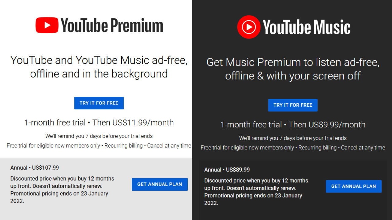 youtube premium cost australia