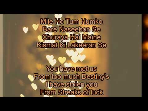 mile ho tum humko only music with lyrics