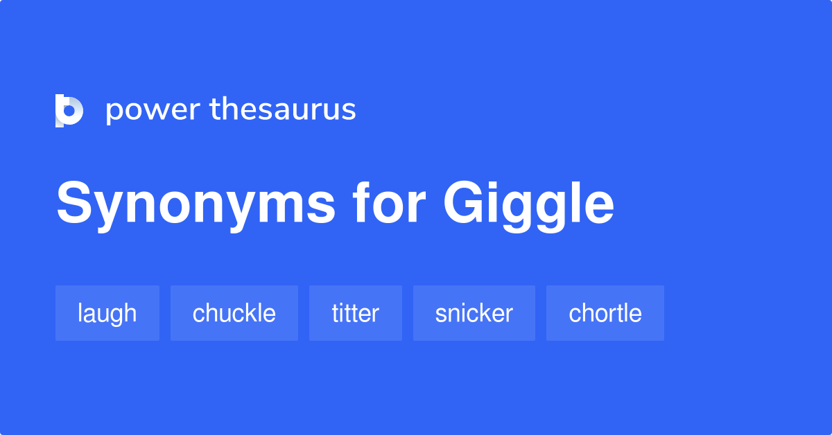 thesaurus giggle