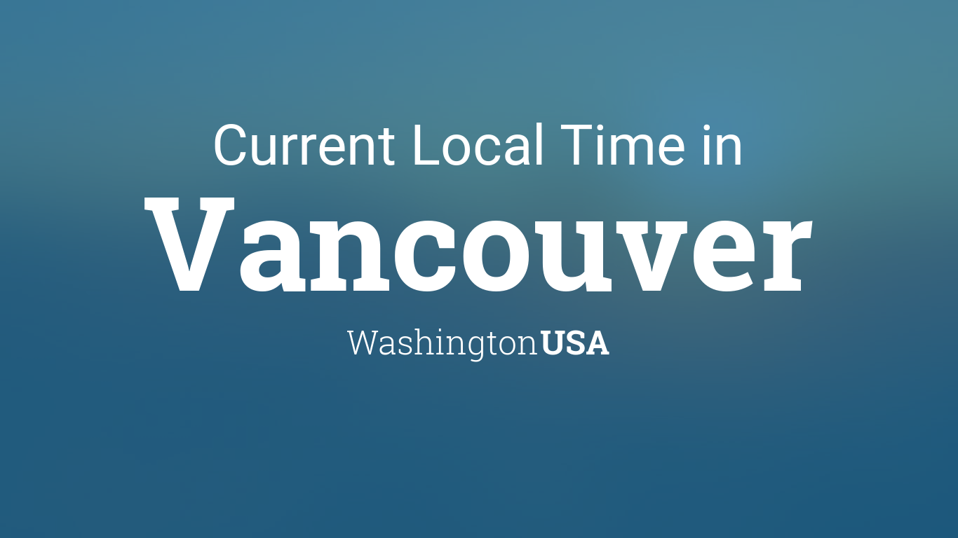 current time in vancouver