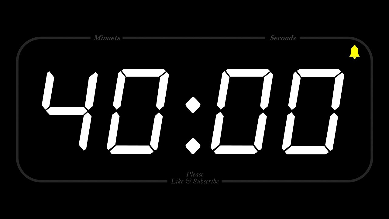 40 minute timer