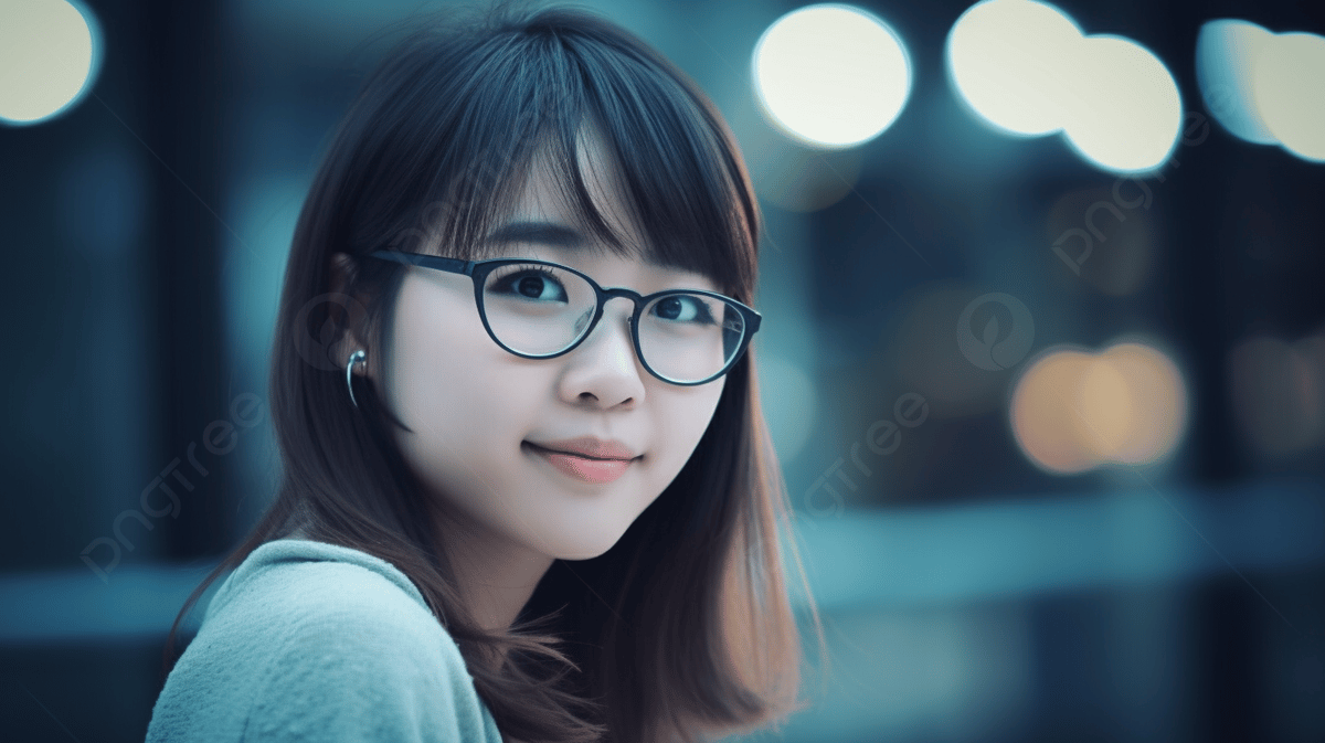 beautiful girl with glasses wallpaper