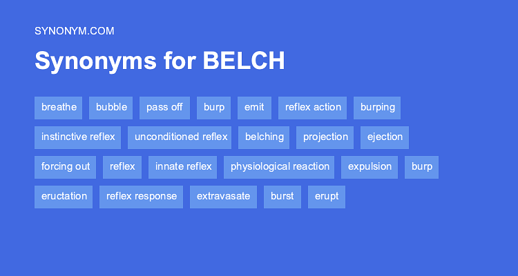 belch synonym