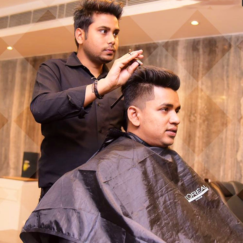 best hair stylist in delhi for male
