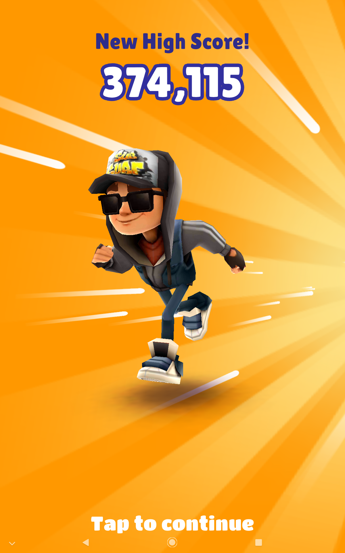 best score on subway surfers