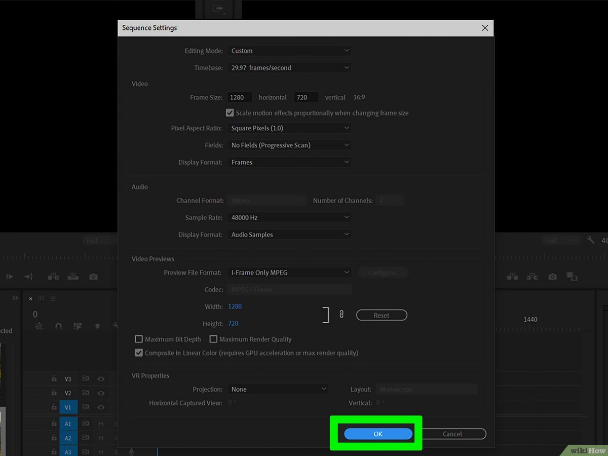 how to change frame size in premiere pro