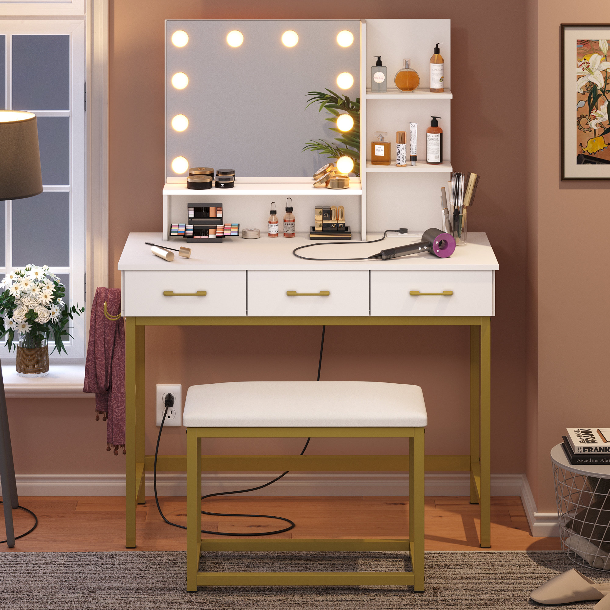 light up makeup vanity