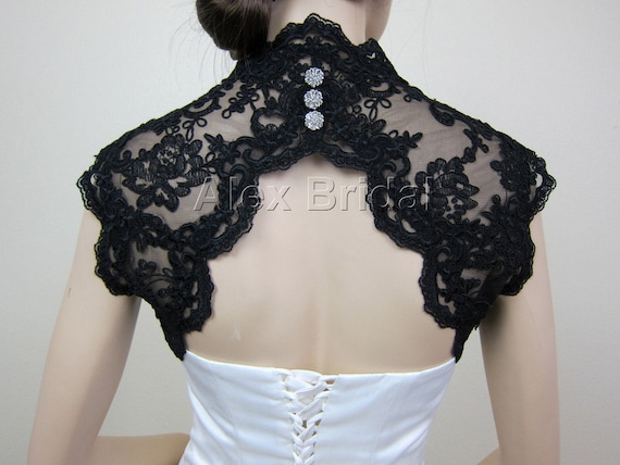 black bolero lace