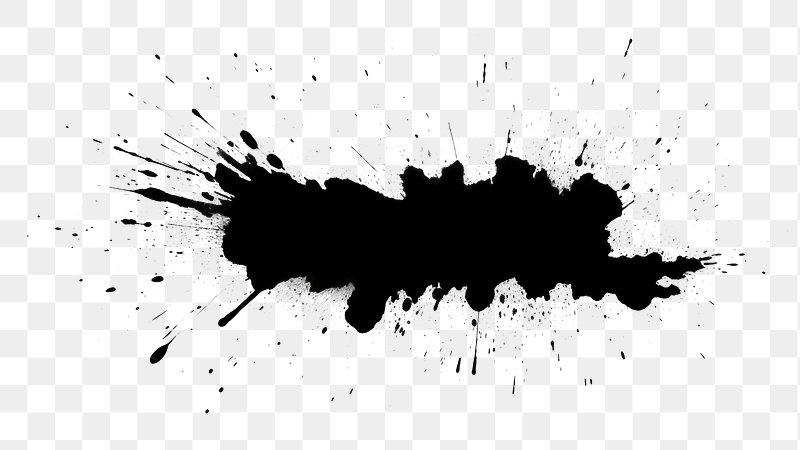 black splash effect png