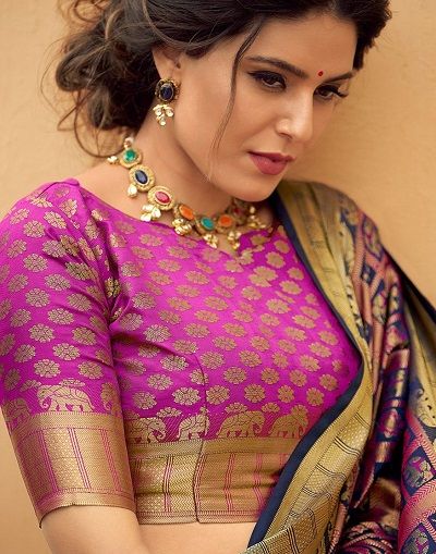 blouse model for silk saree