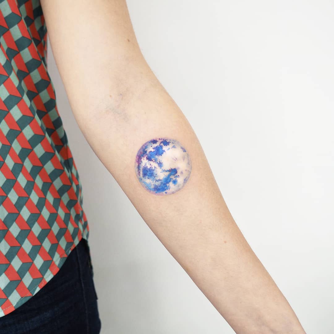 blue moon tattoo