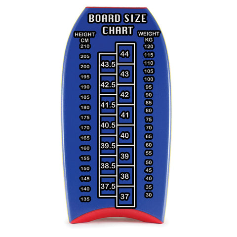 bodyboard size guide