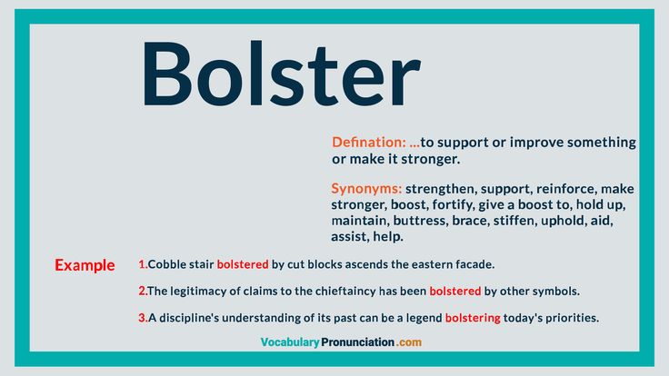 bolster synonym