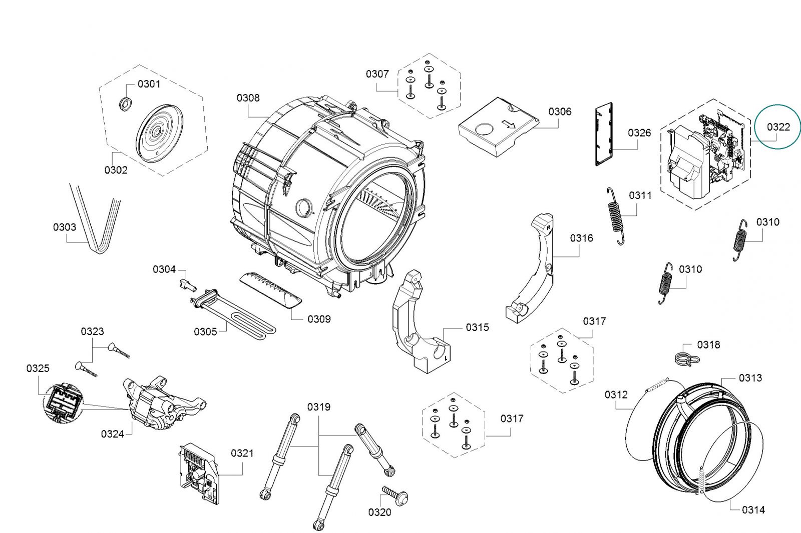 bosch washing machine parts