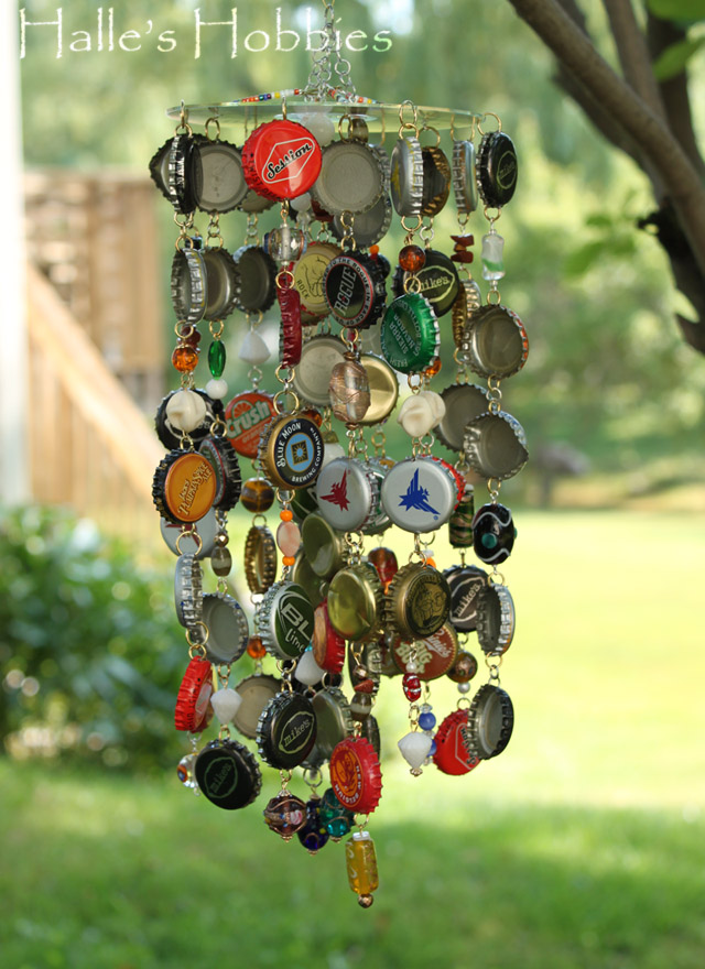 bottle cap wind chime