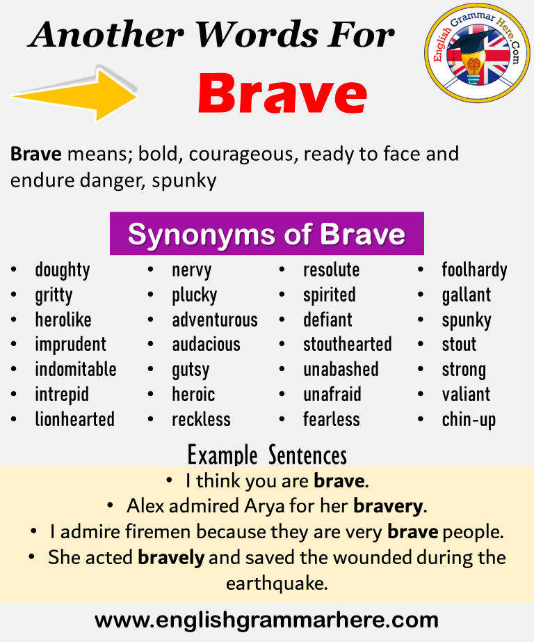 brave synonym