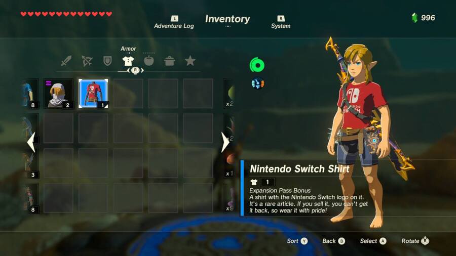 breath of the wild armor