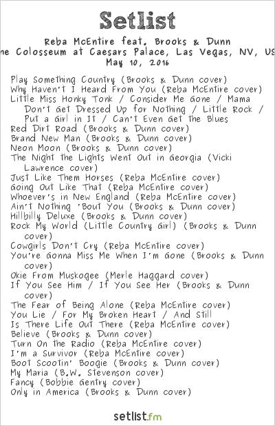 brooks and dunn setlist