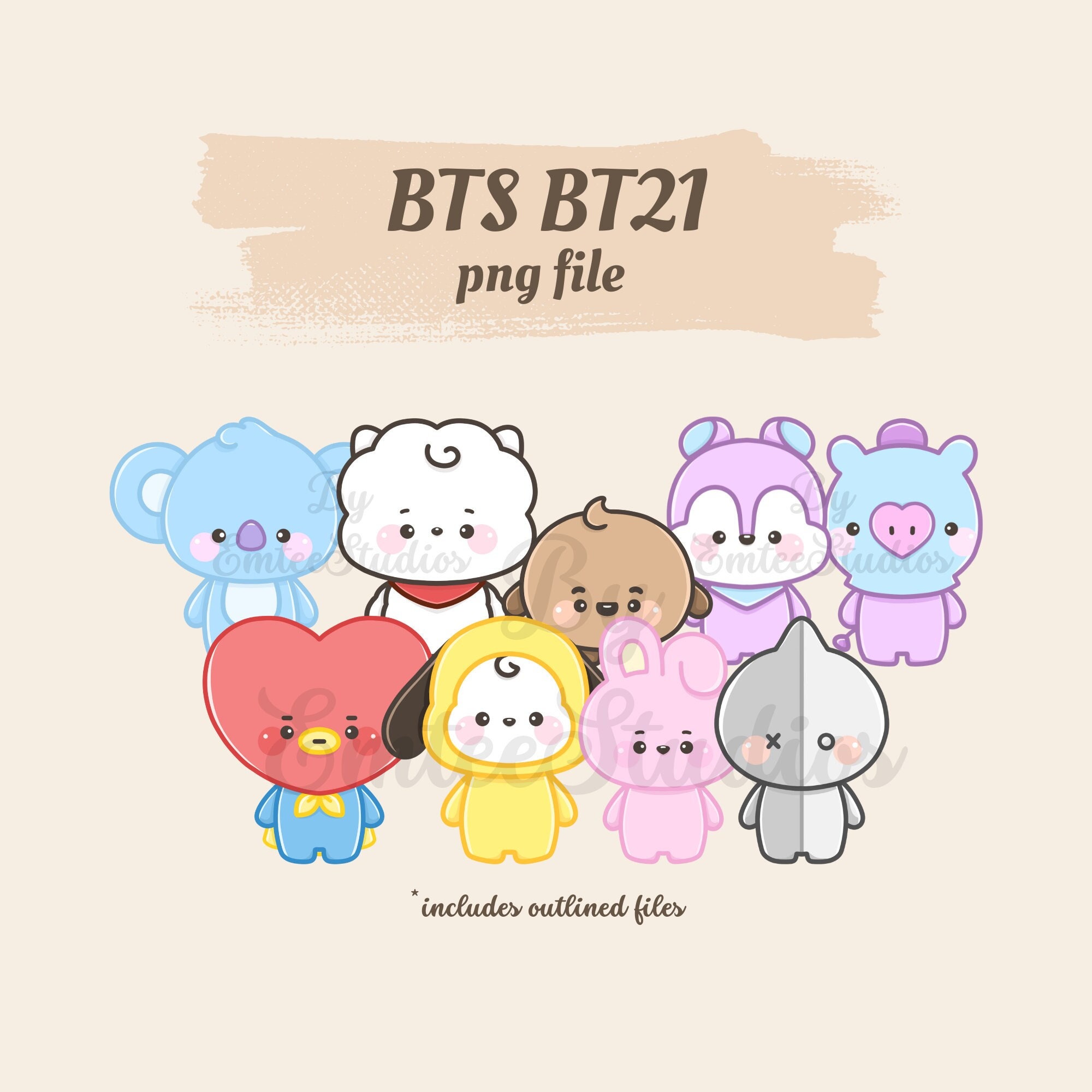 bt21 bts kawaii