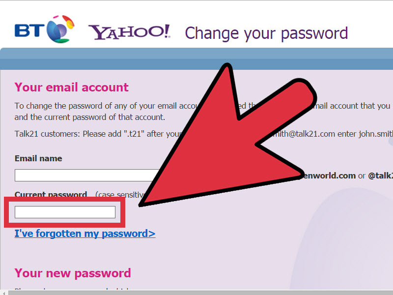 btinternet forgotten password