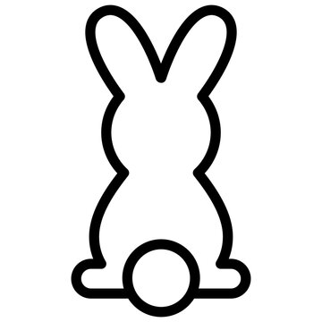 bunny rabbit outline