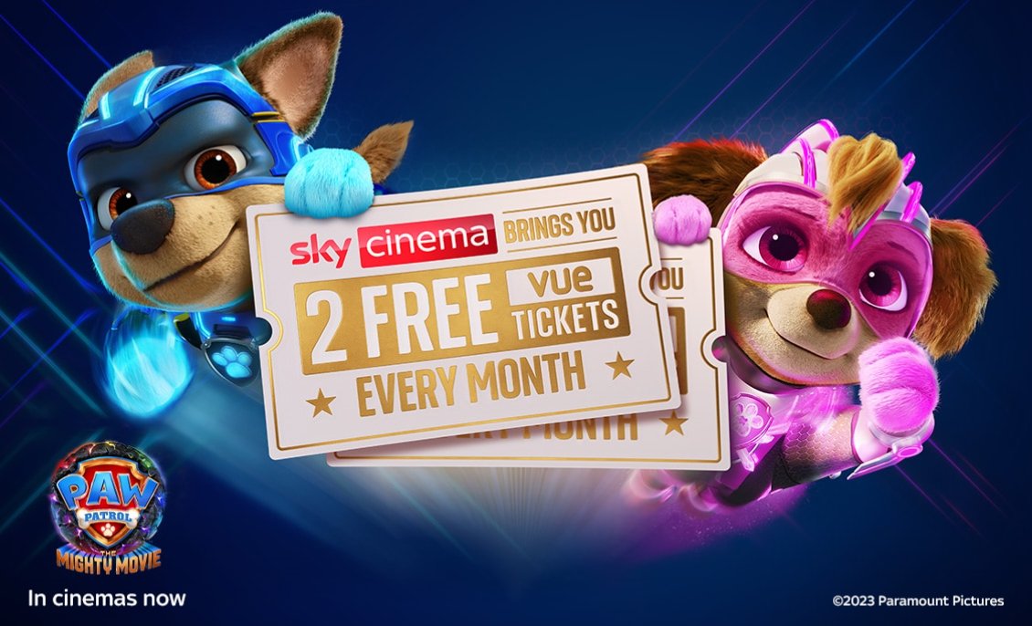 sky cinema 2 free vue tickets