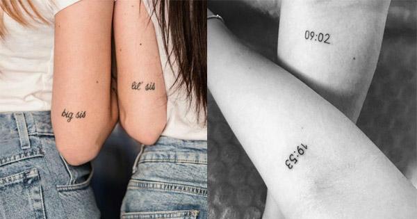 sentimental siblings tattoo