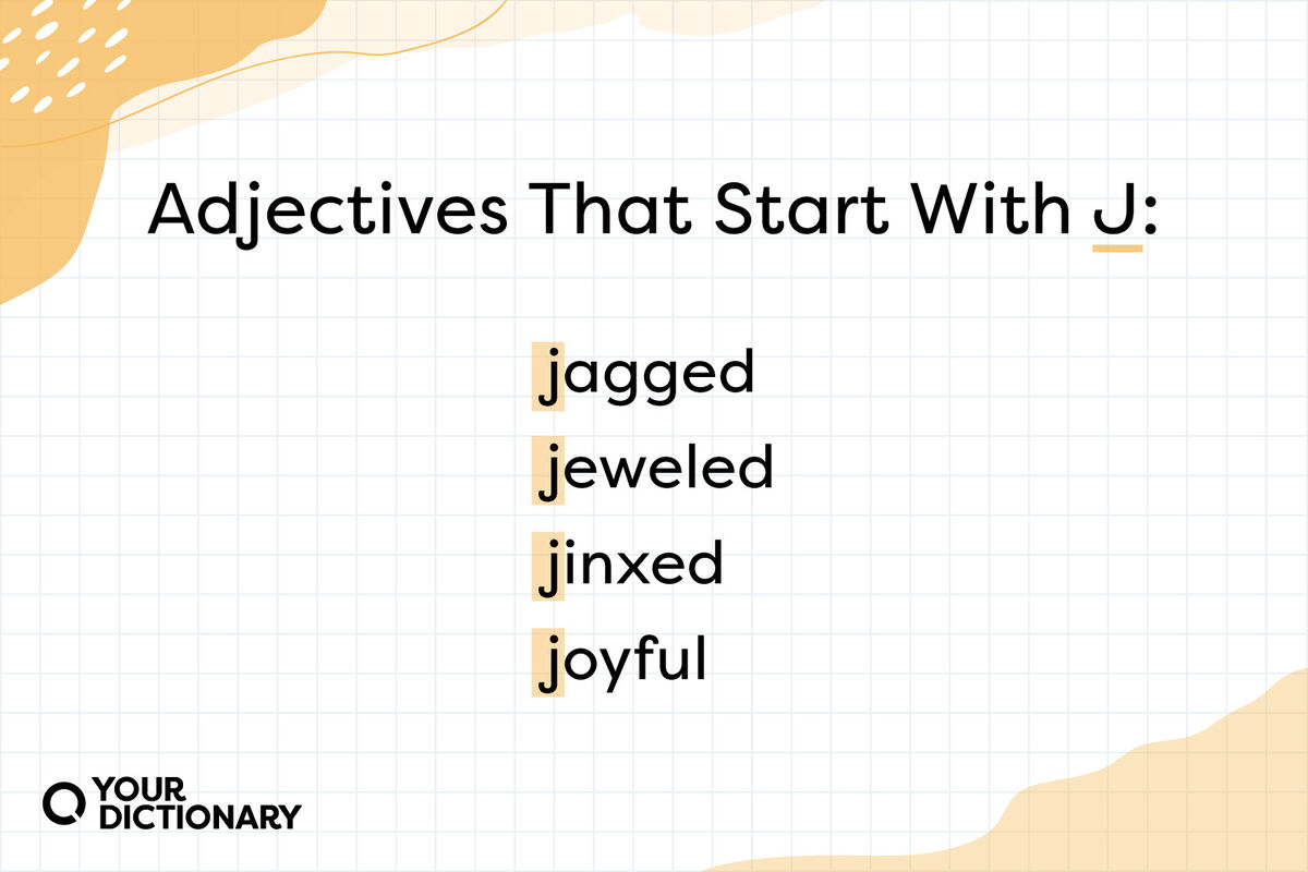 adjective beginning with j