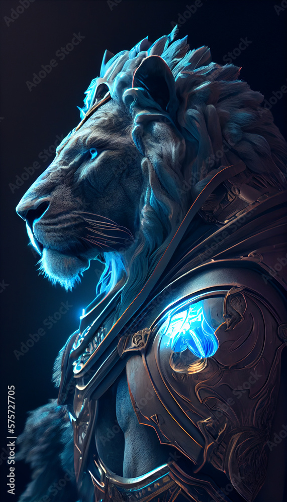 fantasy lion armor