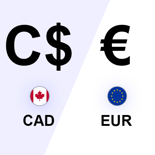 convert cad to euro