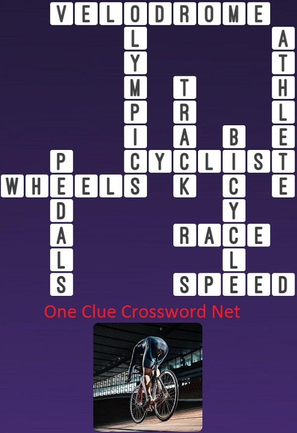 cycling track crossword clue