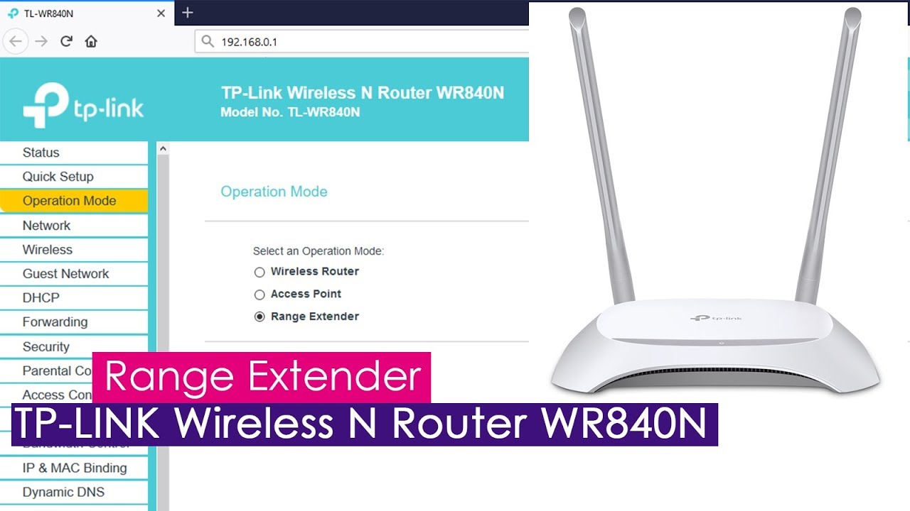 tp link setup extender