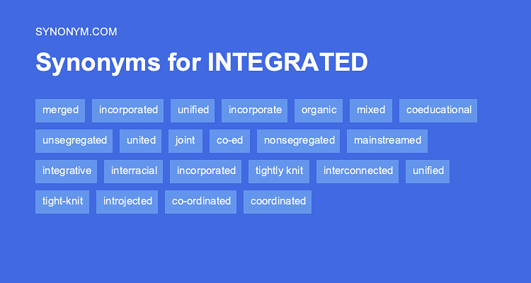 synonym for integrate