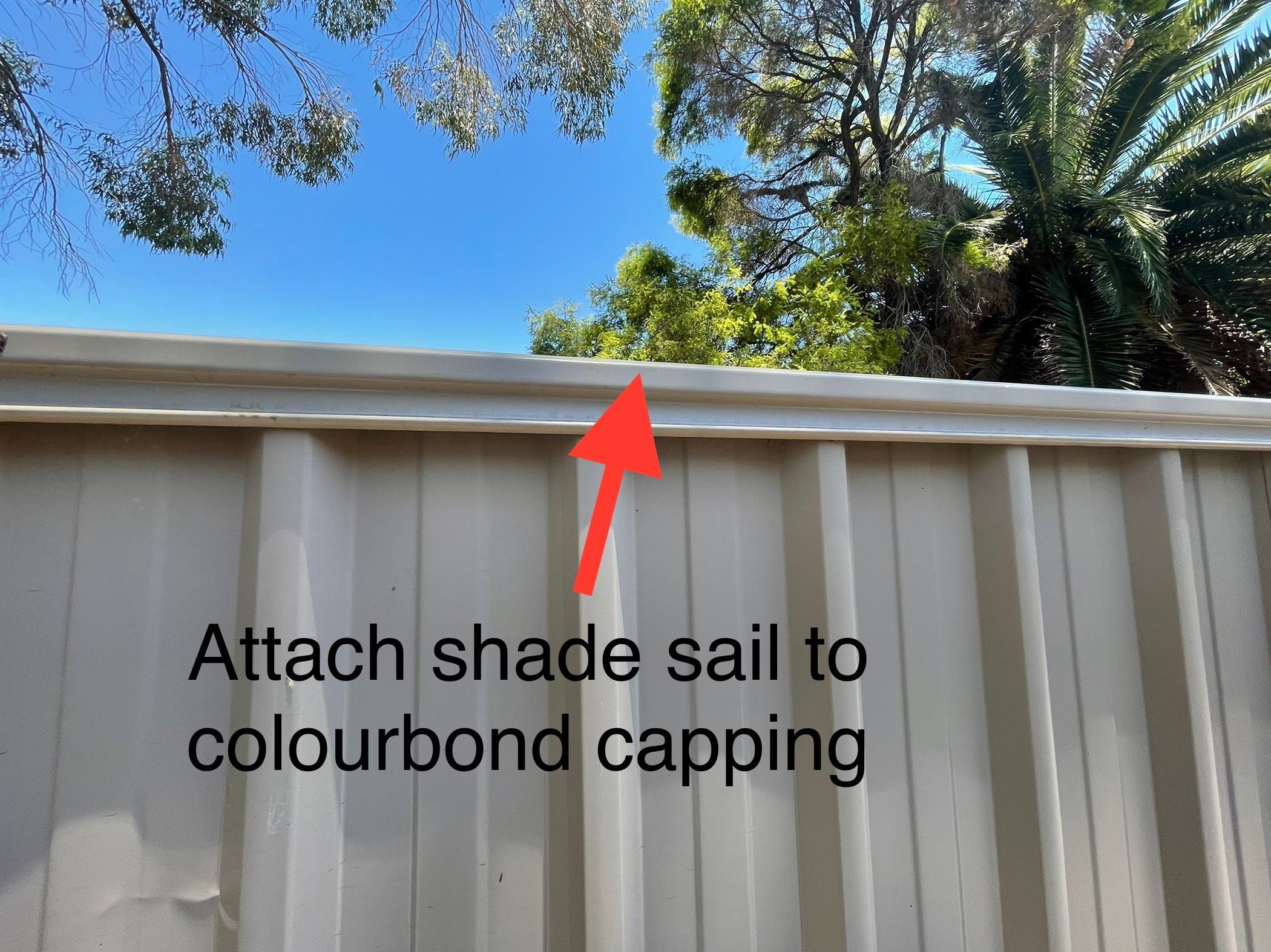 shade sail roof anchor bunnings