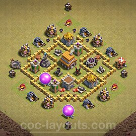 coc town hall 5 base