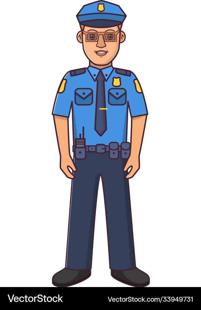 police officer cartoon