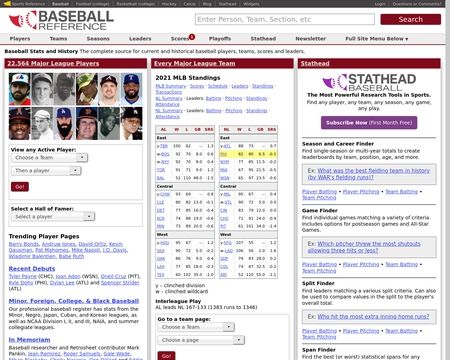 baseball reference com