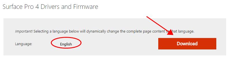 surface pro 4 drivers and firmware