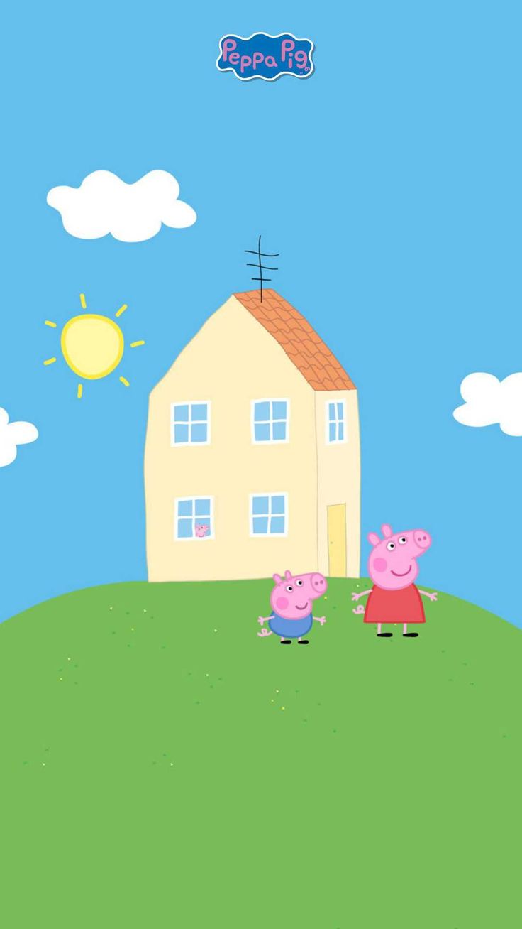 peppa pig house wallpaper