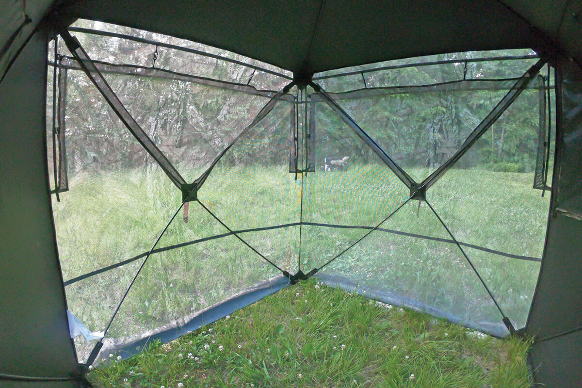 see thru ground blind