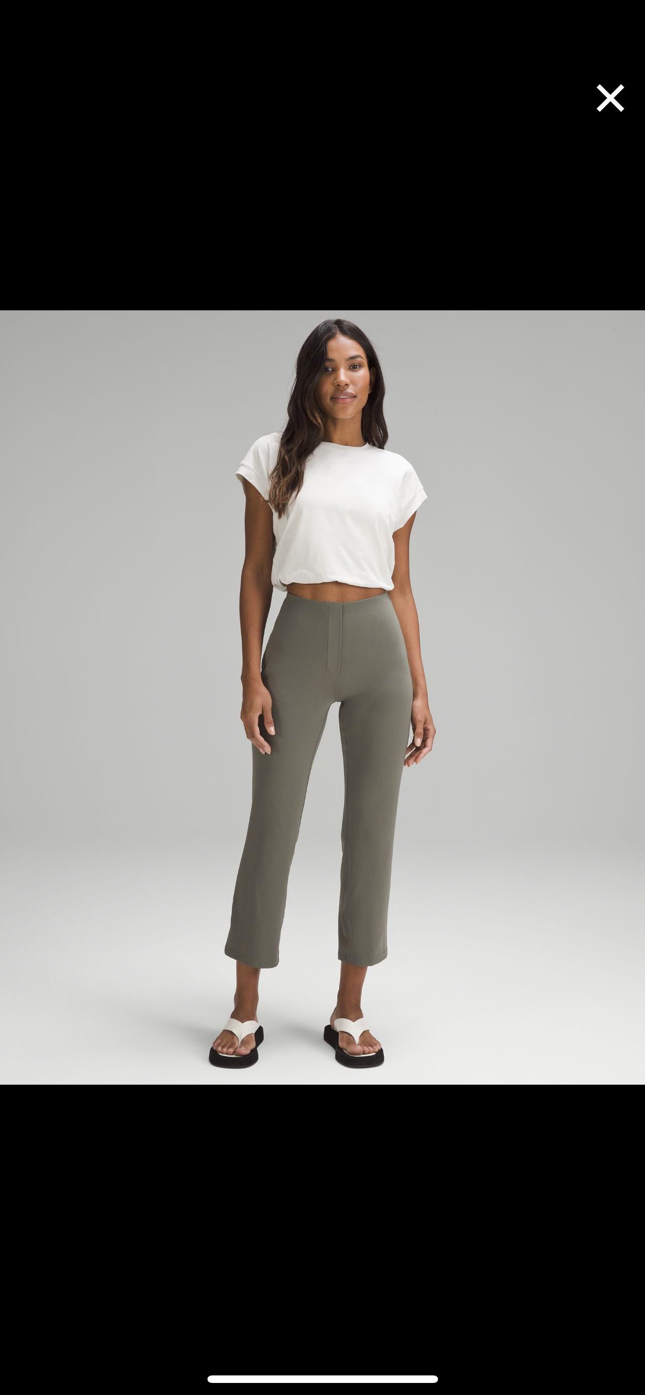 smooth fit pull-on high-rise pant