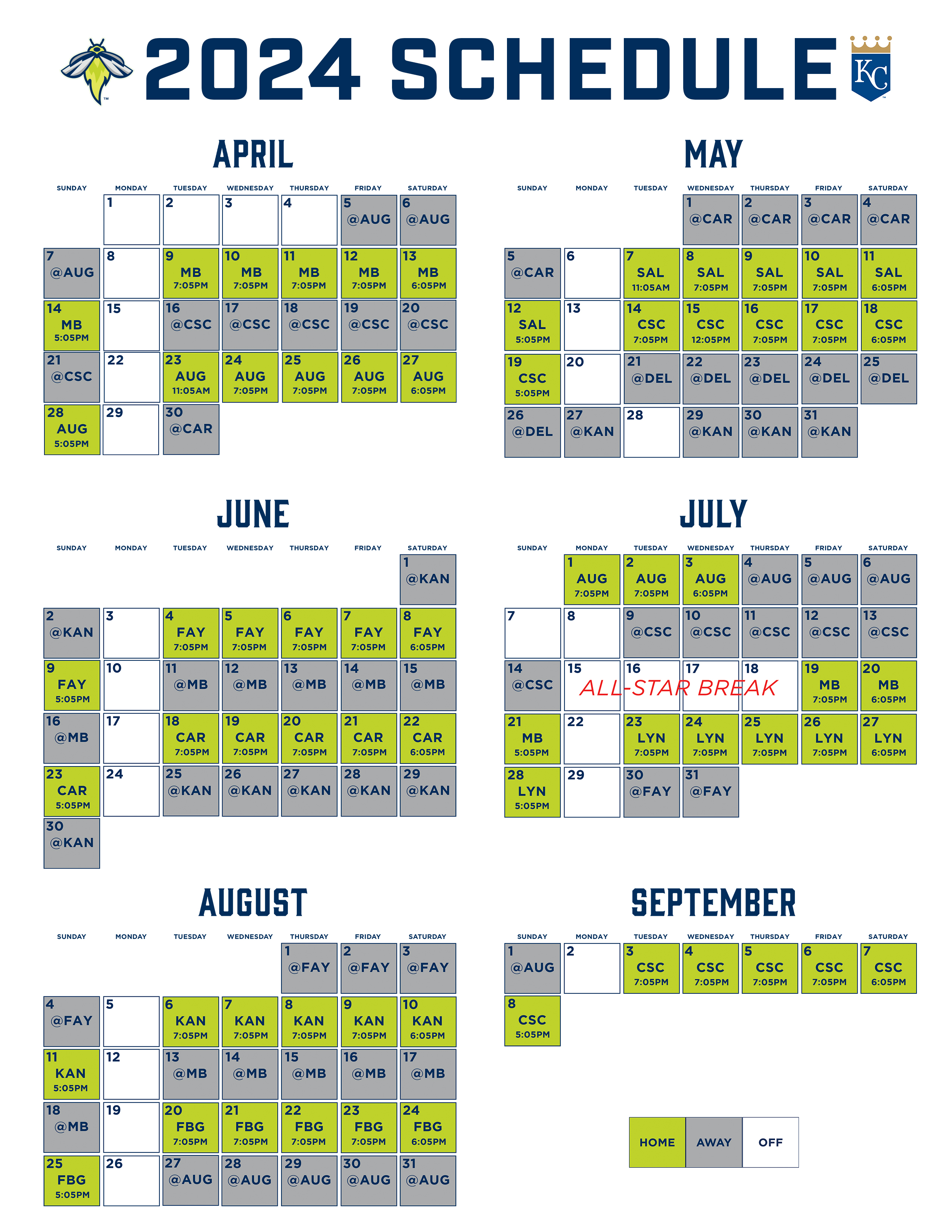 fireflies baseball schedule