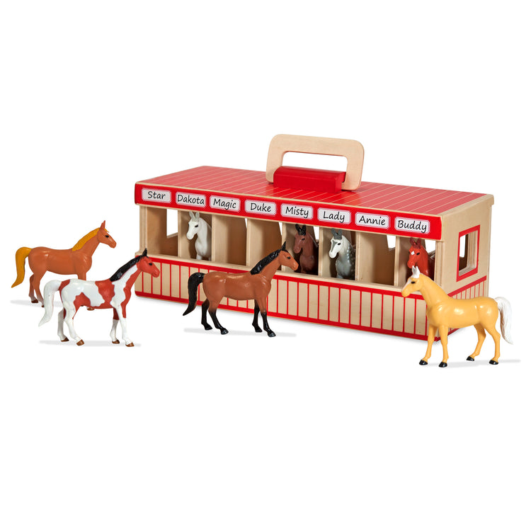 melissa and doug horse stable