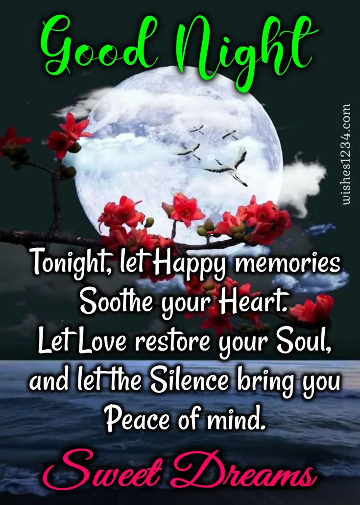 good night words images