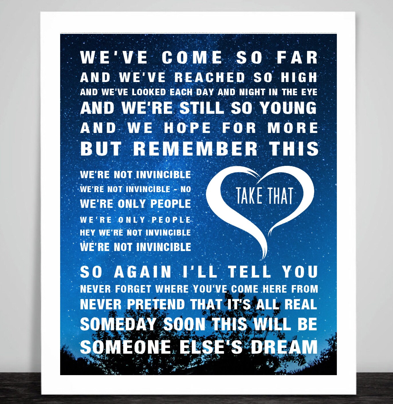 take that never forget lyrics