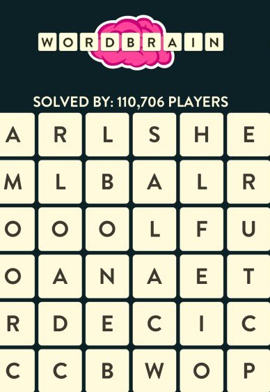 wordbrain cheats