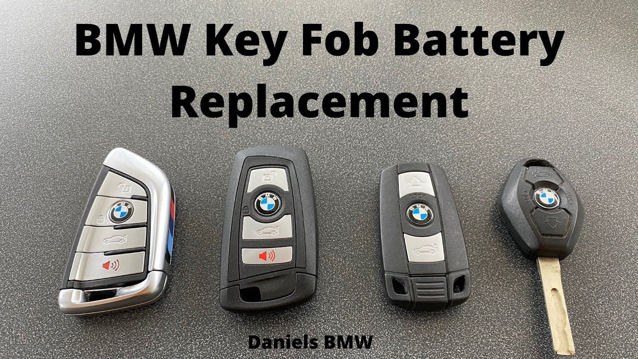 how to change bmw key fob battery